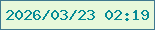 文字の大きさ：4、枠の色：3f788f、背景の色：e7f8db、文字の色：048b95 無料ブログパーツのブログ時計
