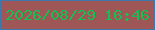 文字の大きさ：4、枠の色：3f78ac、背景の色：9e5756、文字の色：19be51 無料ブログパーツのブログ時計