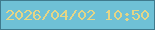 文字の大きさ：1、枠の色：3f7a8d、背景の色：6fc1d6、文字の色：e5d586 無料ブログパーツのブログ時計