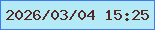 文字の大きさ：4、枠の色：3f7af1、背景の色：b4e9f6、文字の色：552922 無料ブログパーツのブログ時計