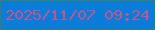 文字の大きさ：3、枠の色：3f7d6c、背景の色：077dd9、文字の色：bf5690 無料ブログパーツのブログ時計