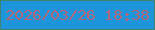 文字の大きさ：3、枠の色：3f8370、背景の色：1c95da、文字の色：b0687d 無料ブログパーツのブログ時計