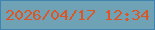 文字の大きさ：4、枠の色：3f83b0、背景の色：6fa2b5、文字の色：dc5625 無料ブログパーツのブログ時計
