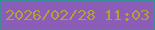 文字の大きさ：3、枠の色：3f8b9c、背景の色：8a5db6、文字の色：b59d42 無料ブログパーツのブログ時計