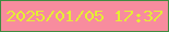 文字の大きさ：2、枠の色：3f8c40、背景の色：f88c9e、文字の色：e5ef33 無料ブログパーツのブログ時計