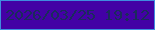 文字の大きさ：3、枠の色：3f8cdf、背景の色：4301a5、文字の色：1b2b5c 無料ブログパーツのブログ時計