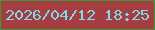文字の大きさ：1、枠の色：3f963d、背景の色：a63d40、文字の色：83d7ec 無料ブログパーツのブログ時計