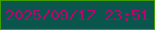 文字の大きさ：3、枠の色：3f9f00、背景の色：0a554c、文字の色：be0371 無料ブログパーツのブログ時計