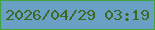 文字の大きさ：4、枠の色：3fa43e、背景の色：6ba0c5、文字の色：3d6920 無料ブログパーツのブログ時計