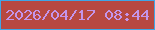文字の大きさ：3、枠の色：3fa6e6、背景の色：b74841、文字の色：c495eb 無料ブログパーツのブログ時計