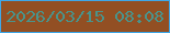 文字の大きさ：5、枠の色：3fa7e7、背景の色：924f23、文字の色：49948c 無料ブログパーツのブログ時計