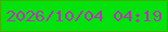 文字の大きさ：5、枠の色：3fae00、背景の色：02e20c、文字の色：b733ba 無料ブログパーツのブログ時計