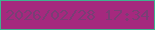 文字の大きさ：5、枠の色：3fb28f、背景の色：a5297e、文字の色：7a3e75 無料ブログパーツのブログ時計