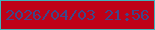 文字の大きさ：4、枠の色：3fb4bc、背景の色：be0118、文字の色：3e4789 無料ブログパーツのブログ時計