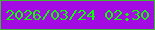 文字の大きさ：4、枠の色：3fb831、背景の色：a40be2、文字の色：0bfc04 無料ブログパーツのブログ時計