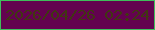 文字の大きさ：4、枠の色：3fbd5b、背景の色：63024f、文字の色：413712 無料ブログパーツのブログ時計