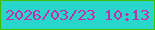 文字の大きさ：4、枠の色：3fbe03、背景の色：29d6cb、文字の色：c32eaa 無料ブログパーツのブログ時計