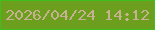 文字の大きさ：2、枠の色：3fbe1d、背景の色：6d9f1e、文字の色：c6b191 無料ブログパーツのブログ時計