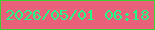 文字の大きさ：5、枠の色：3fd134、背景の色：e9607b、文字の色：22fa83 無料ブログパーツのブログ時計
