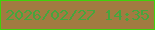 文字の大きさ：1、枠の色：3fd20b、背景の色：a17b41、文字の色：45a63d 無料ブログパーツのブログ時計