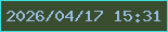 文字の大きさ：3、枠の色：3fdfdf、背景の色：3a4d2f、文字の色：97bde1 無料ブログパーツのブログ時計