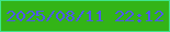 文字の大きさ：1、枠の色：3fe58d、背景の色：33b417、文字の色：4e58eb 無料ブログパーツのブログ時計