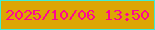 文字の大きさ：2、枠の色：3fedd4、背景の色：dda604、文字の色：ff0691 無料ブログパーツのブログ時計