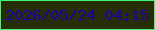文字の大きさ：1、枠の色：3ff877、背景の色：262e08、文字の色：1e01a5 無料ブログパーツのブログ時計