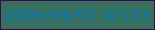 文字の大きさ：4、枠の色：400554、背景の色：38705f、文字の色：077cbb 無料ブログパーツのブログ時計