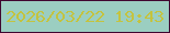 文字の大きさ：4、枠の色：400730、背景の色：9bcec1、文字の色：c4c33f 無料ブログパーツのブログ時計