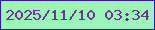 文字の大きさ：2、枠の色：400dc2、背景の色：9cf6ba、文字の色：6c3493 無料ブログパーツのブログ時計