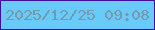 文字の大きさ：5、枠の色：400e9e、背景の色：67cbfc、文字の色：7897aa 無料ブログパーツのブログ時計