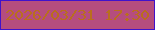 文字の大きさ：3、枠の色：4012cb、背景の色：b54d7e、文字の色：b96e1e 無料ブログパーツのブログ時計