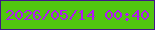 文字の大きさ：5、枠の色：401786、背景の色：51c60f、文字の色：b218f4 無料ブログパーツのブログ時計