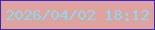 文字の大きさ：5、枠の色：4025b9、背景の色：dfa39f、文字の色：8ad9ee 無料ブログパーツのブログ時計