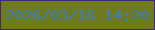 文字の大きさ：3、枠の色：40267d、背景の色：6f791e、文字の色：3b7dc0 無料ブログパーツのブログ時計