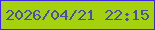 文字の大きさ：4、枠の色：4027df、背景の色：a5d10e、文字の色：434fb2 無料ブログパーツのブログ時計
