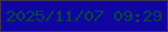 文字の大きさ：1、枠の色：40344d、背景の色：1105a1、文字の色：074839 無料ブログパーツのブログ時計