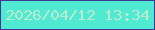 文字の大きさ：2、枠の色：403693、背景の色：50e9d1、文字の色：baead0 無料ブログパーツのブログ時計