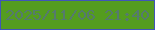 文字の大きさ：5、枠の色：4055b8、背景の色：549c1f、文字の色：557a6d 無料ブログパーツのブログ時計