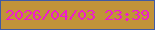 文字の大きさ：5、枠の色：405aa4、背景の色：c19339、文字の色：ef1ace 無料ブログパーツのブログ時計