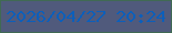 文字の大きさ：5、枠の色：406a54、背景の色：505a7c、文字の色：0d5fba 無料ブログパーツのブログ時計