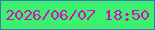 文字の大きさ：1、枠の色：4076b9、背景の色：3cf16d、文字の色：d012be 無料ブログパーツのブログ時計