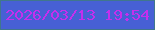 文字の大きさ：3、枠の色：40778d、背景の色：4760d5、文字の色：c52fed 無料ブログパーツのブログ時計