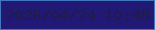 文字の大きさ：3、枠の色：4077bd、背景の色：221876、文字の色：1d1e48 無料ブログパーツのブログ時計