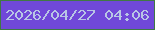 文字の大きさ：1、枠の色：407844、背景の色：7048d9、文字の色：b8c6e5 無料ブログパーツのブログ時計