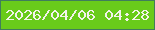 文字の大きさ：5、枠の色：407d5b、背景の色：69cb1a、文字の色：f2f3ea 無料ブログパーツのブログ時計