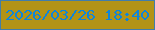 文字の大きさ：4、枠の色：407dac、背景の色：b29317、文字の色：0d85dc 無料ブログパーツのブログ時計