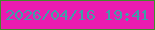 文字の大きさ：1、枠の色：408c2a、背景の色：e91cb0、文字の色：3e9fa9 無料ブログパーツのブログ時計