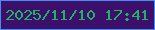 文字の大きさ：2、枠の色：4090f4、背景の色：3c0f6b、文字の色：1eb366 無料ブログパーツのブログ時計